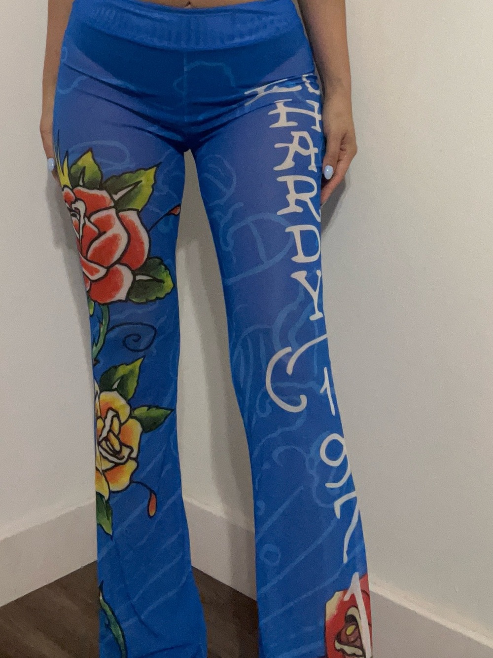 Ed Hardy flare pants M NWT
